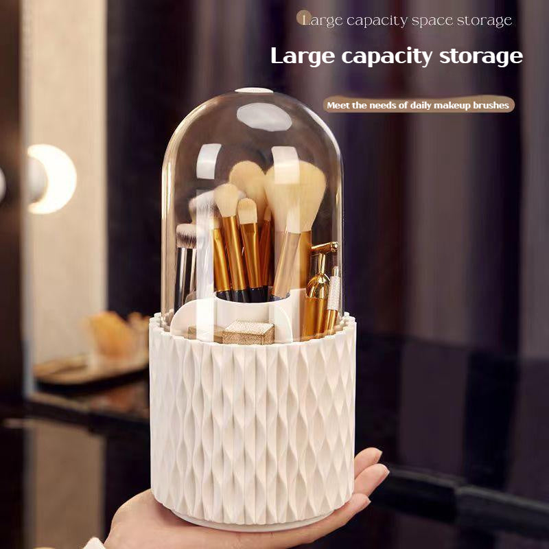 360 Rotating Makeup Brush Storage