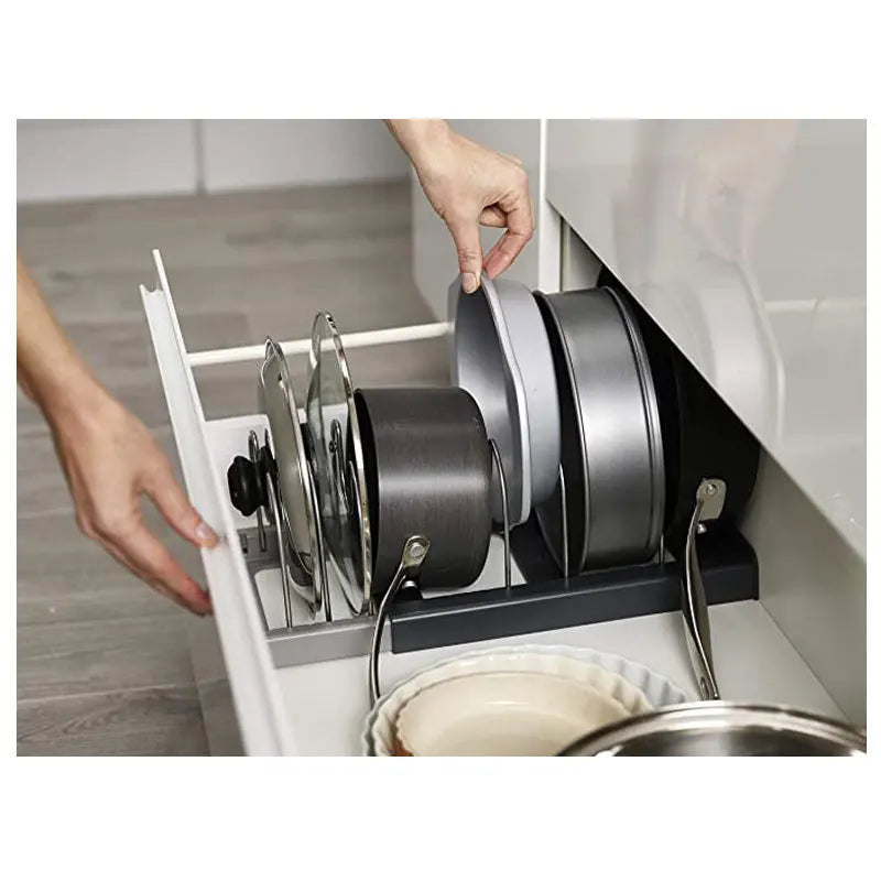 Kitchen Cabinet Organizers for Pots and Pans