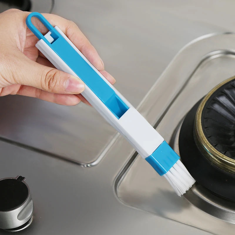 Cleaning Brush w/ Dust Shovel - Window Grooves and Keyboard