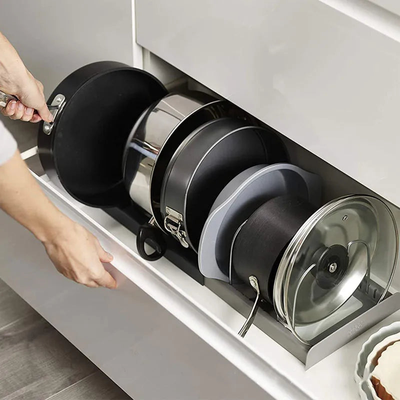 Kitchen Cabinet Organizers for Pots and Pans
