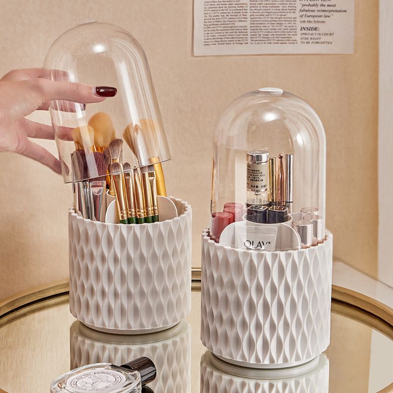 360 Rotating Makeup Brush Storage