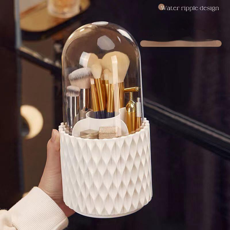 360 Rotating Makeup Brush Storage